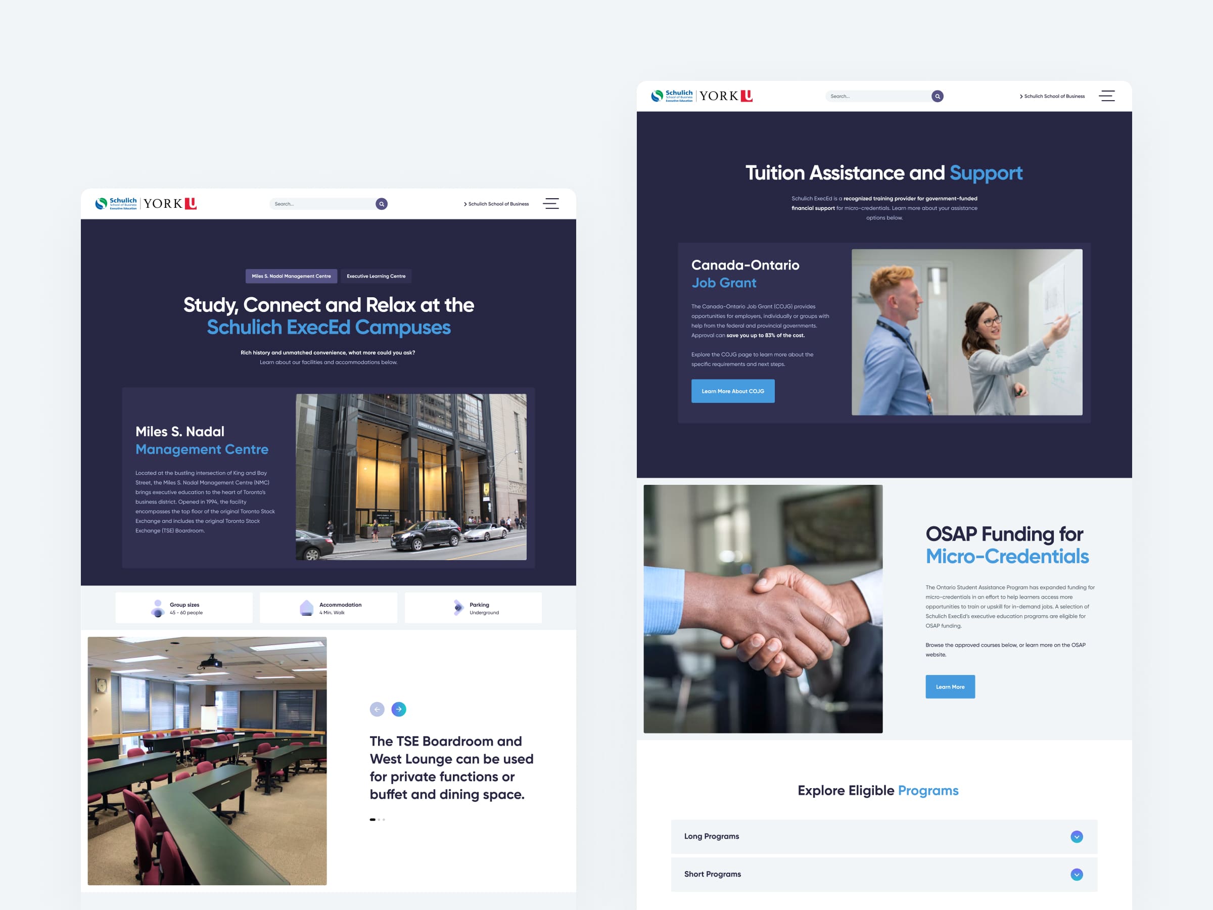 Schulich ExecEd Website Design