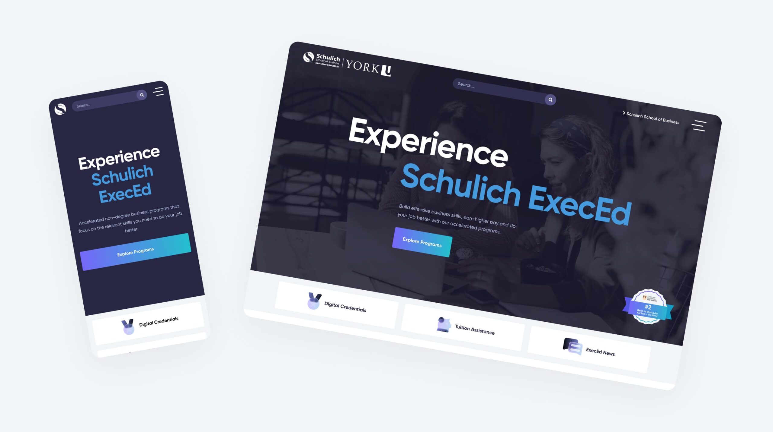 Schulich ExecEd Website Design