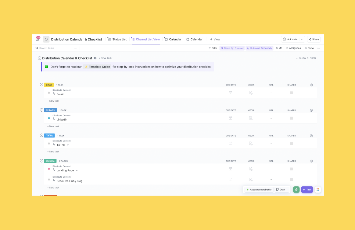 Content Distribution Strategy Template