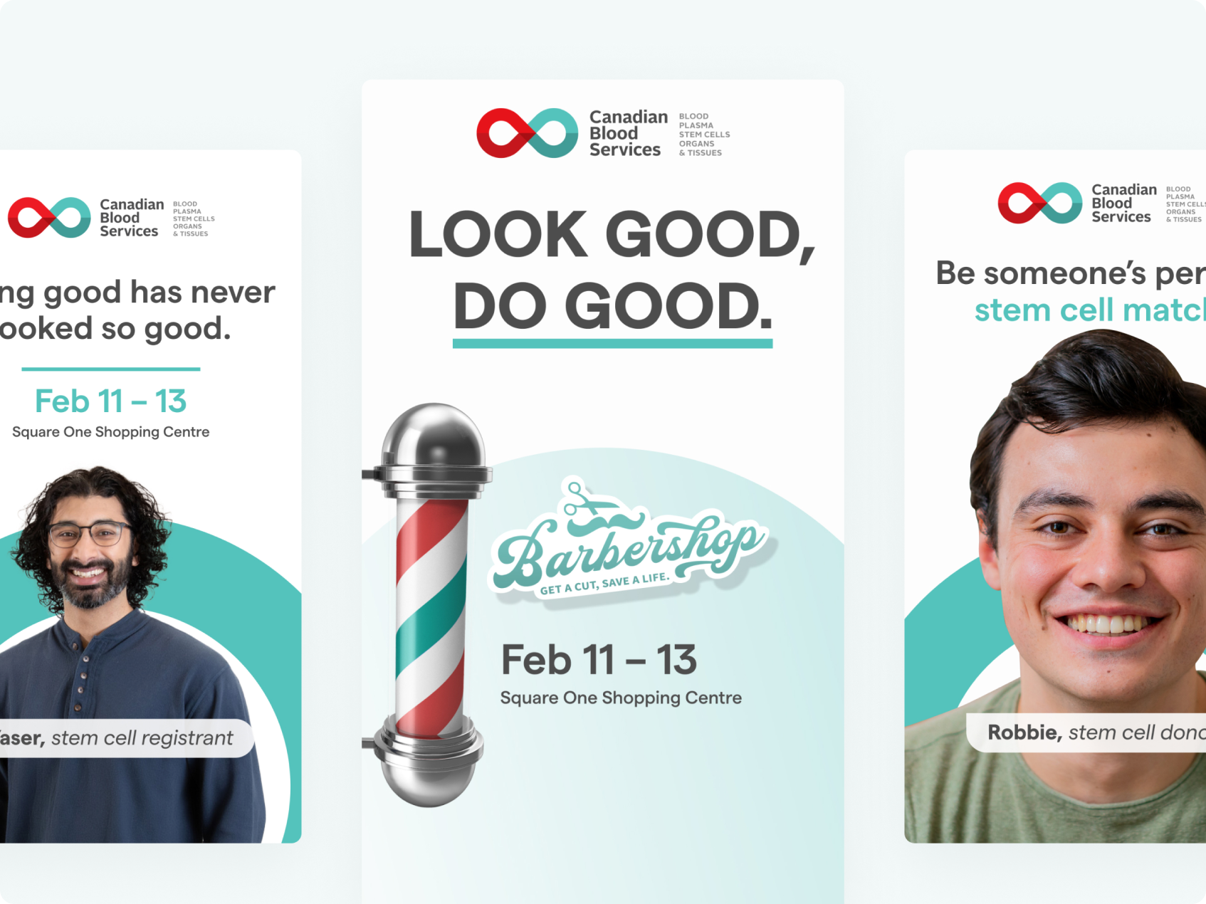 Canadian Blood Services Stem Cell Ad Designs