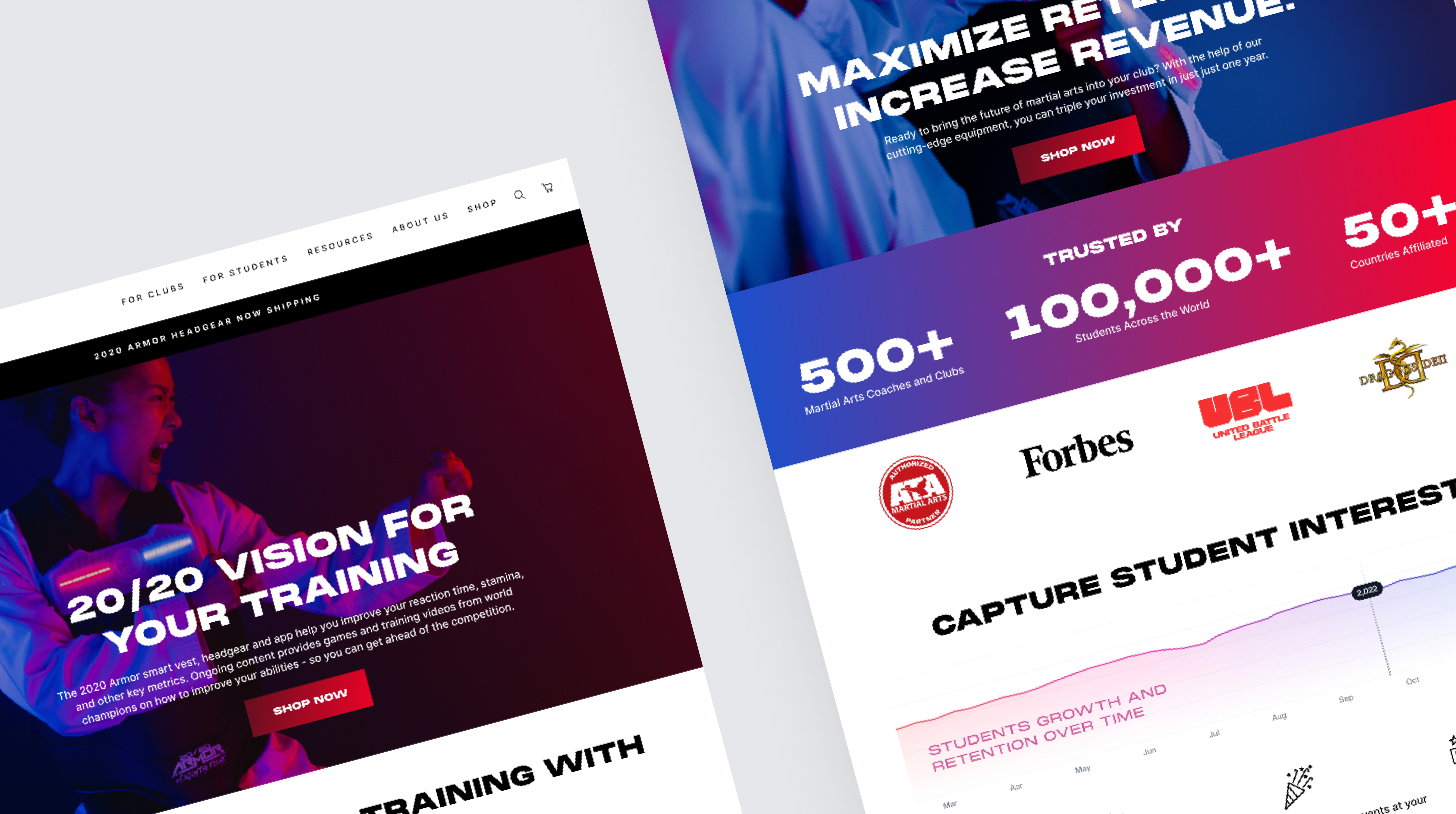 2020 Armor UX Landing Page Examples