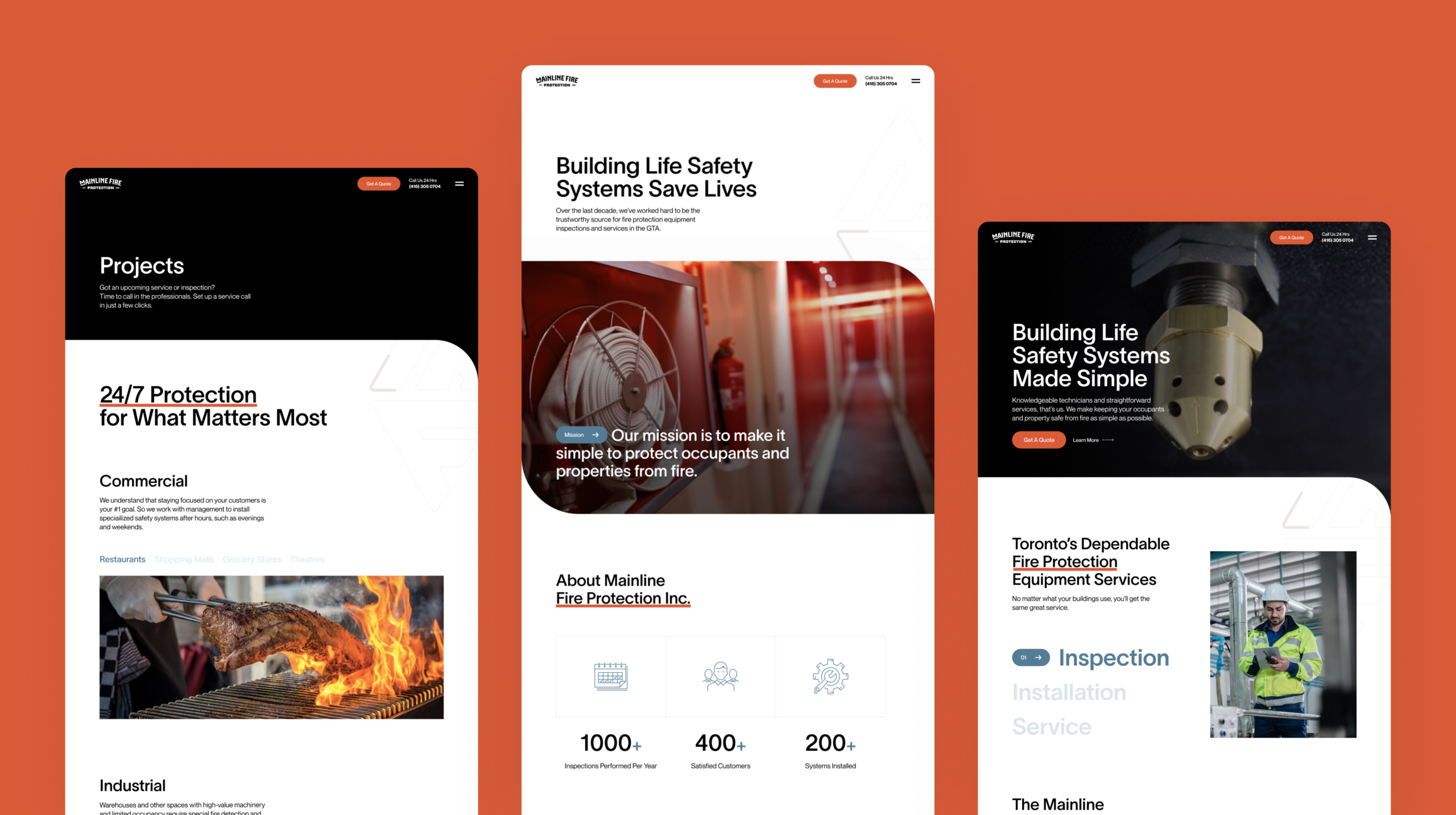 Mainline Fire Website Design