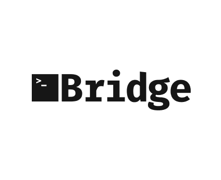 Bridge logo on a white background