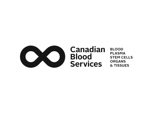 Canadian Blood Services logo on a white background