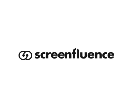 Screenfluence logo on a white background