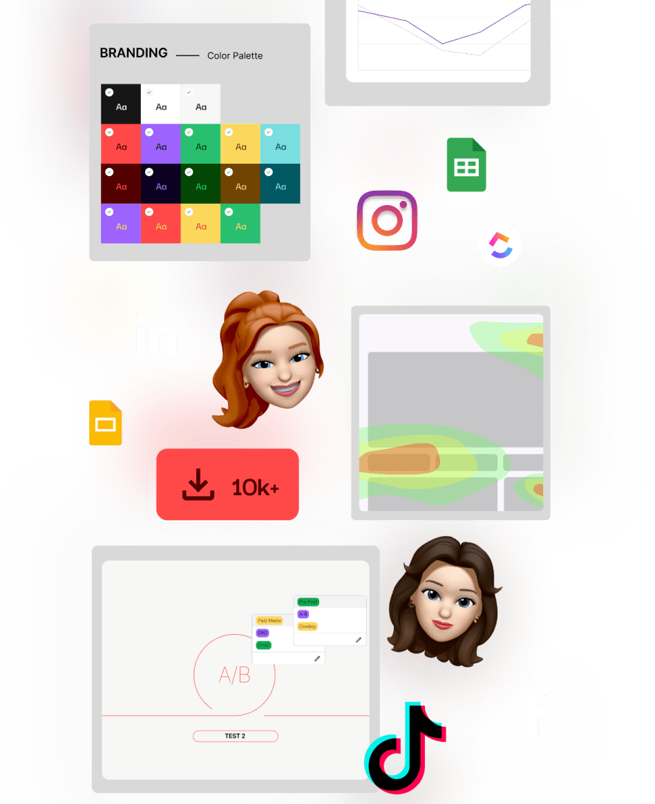 Product Strategy Background Graphic for Produktiv Website Templates Section