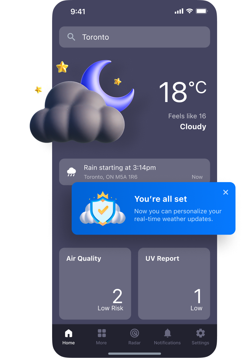 product design weather network ui