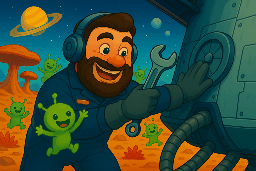 website maintenance illustration